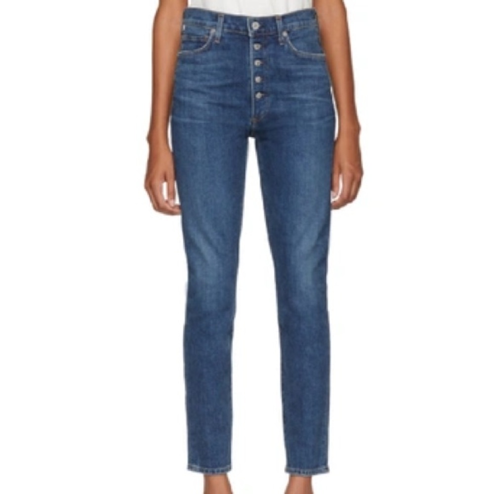 Citizens of Humanity Olivia Jeans 27 Blue Button Fly